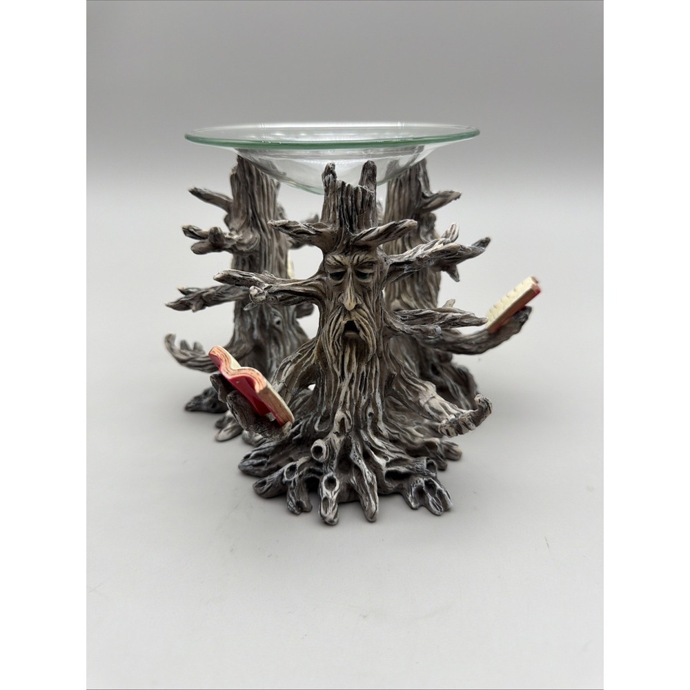 The Tree  of Knowledge 3 Trees In A Circle Reading /Scented Oil Warmer